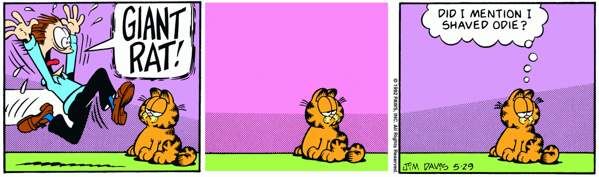 Garfield, May 29, 1992