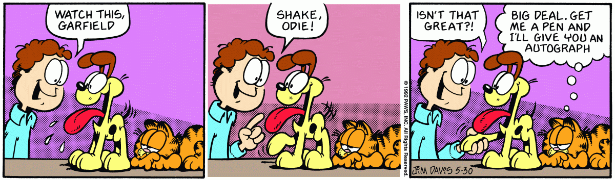 Garfield, May 30, 1992