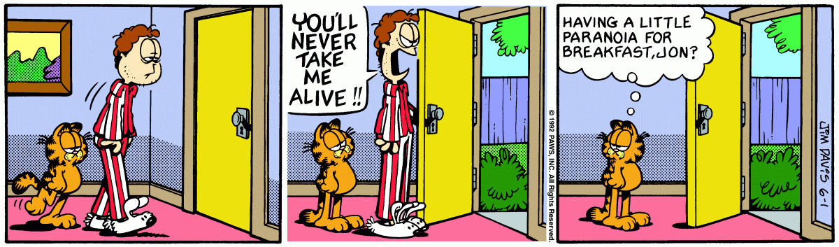 Garfield, June 1, 1992