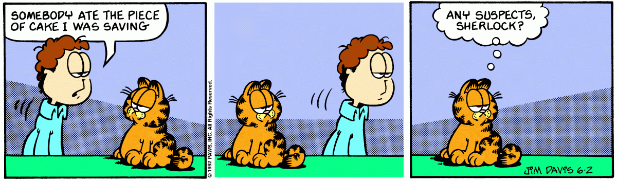Garfield, June 2, 1992