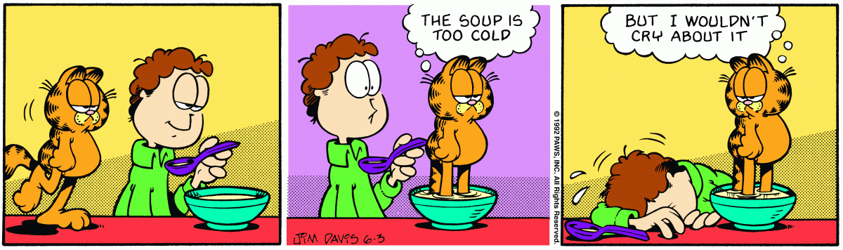 Garfield, June 3, 1992
