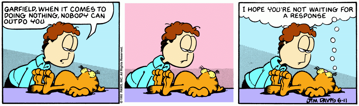 Garfield, June 11, 1992