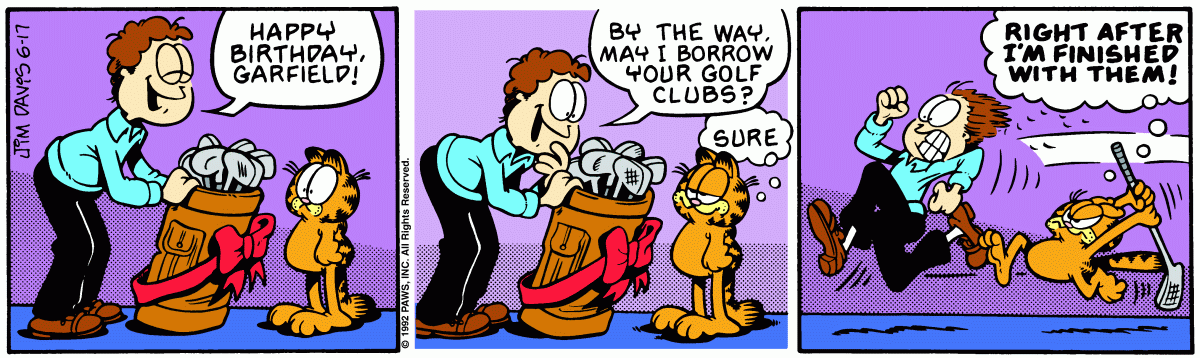 Garfield, June 17, 1992
