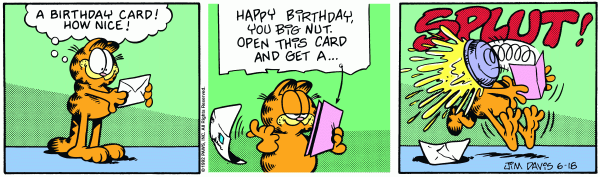 Garfield, June 18, 1992