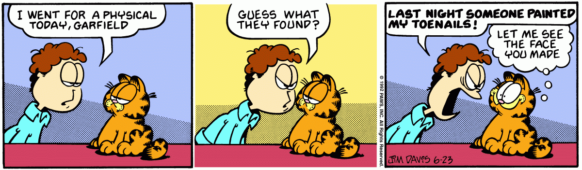 Garfield, June 23, 1992