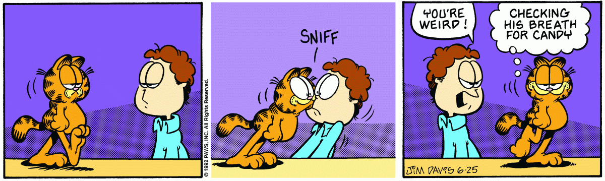Garfield, June 25, 1992