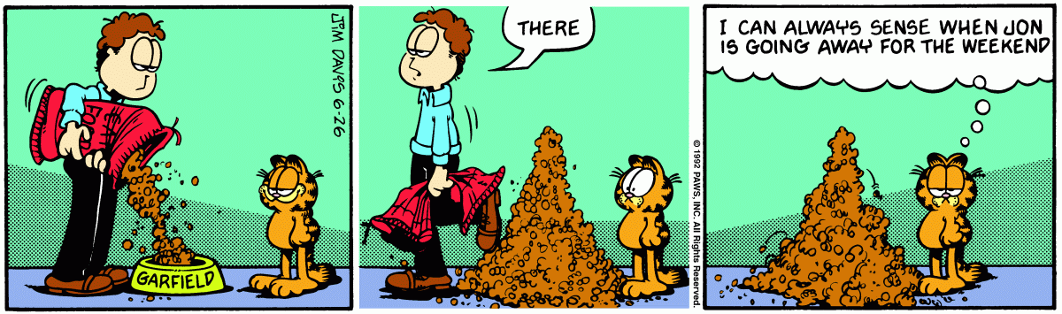 Garfield, June 26, 1992