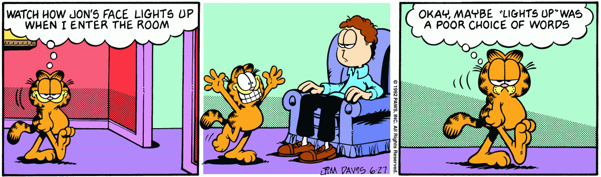 Garfield, June 27, 1992