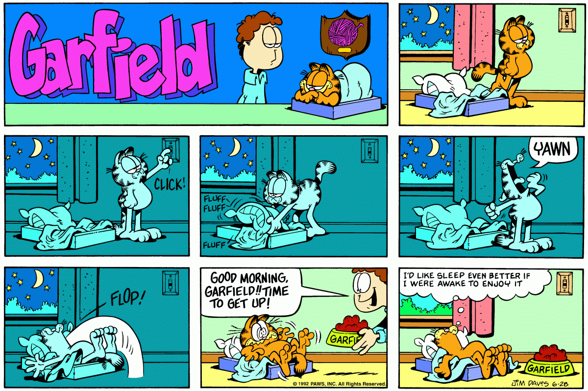 Garfield, June 28, 1992