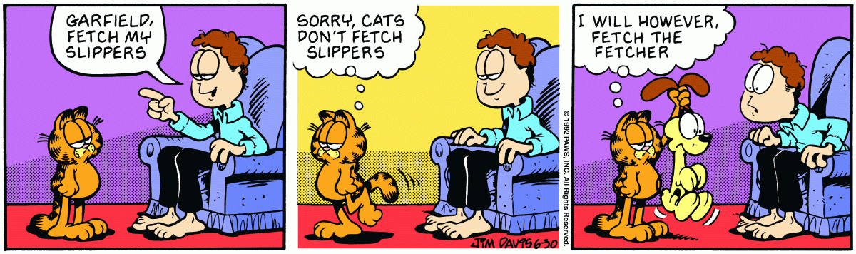 Garfield, June 30, 1992