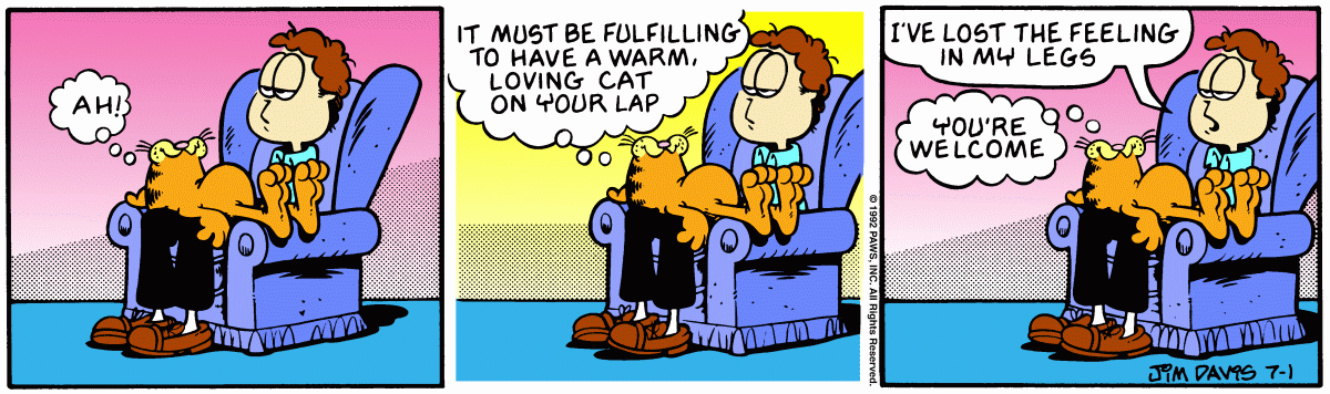 Garfield, July 1, 1992