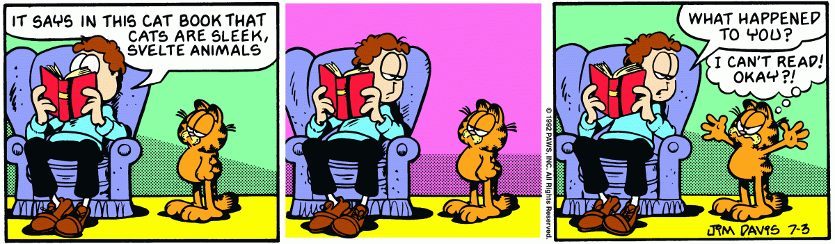 Garfield, July 3, 1992