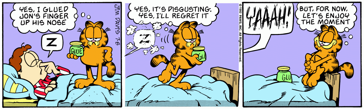 Garfield, July 8, 1992