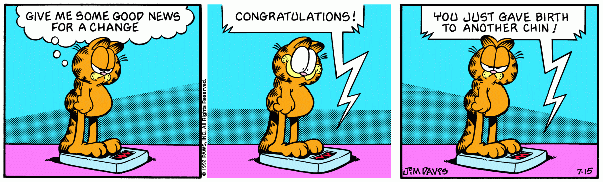 Garfield, July 15, 1992