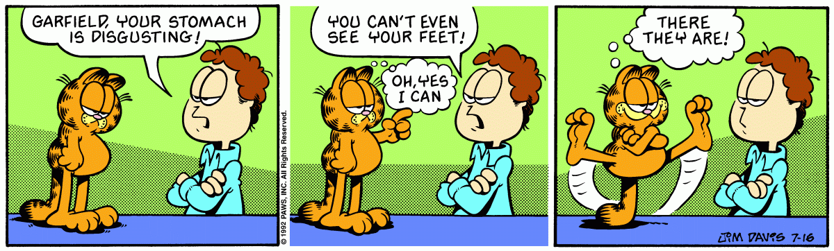 Garfield, July 16, 1992