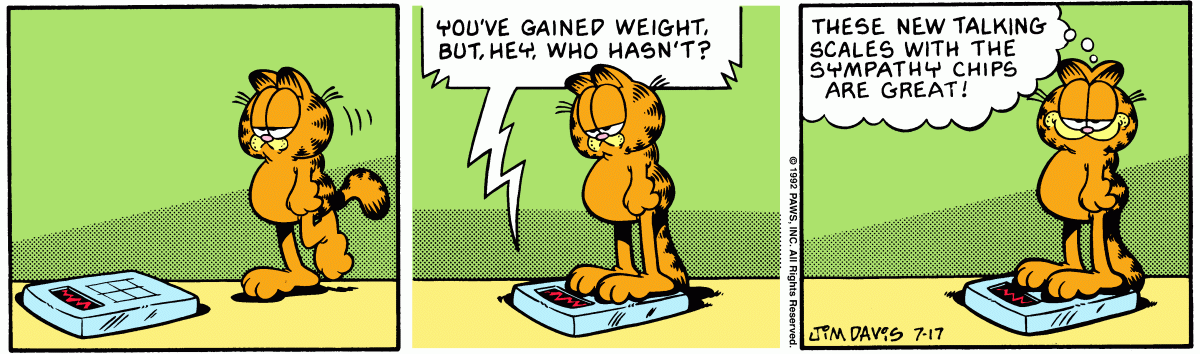 Garfield, July 17, 1992