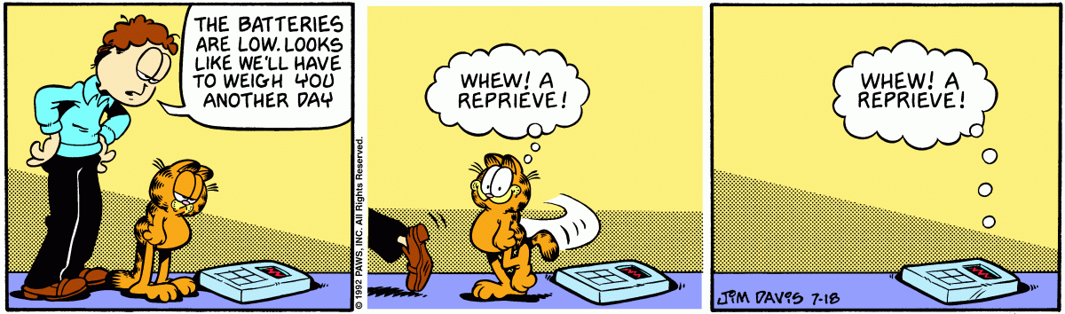 Garfield, July 18, 1992