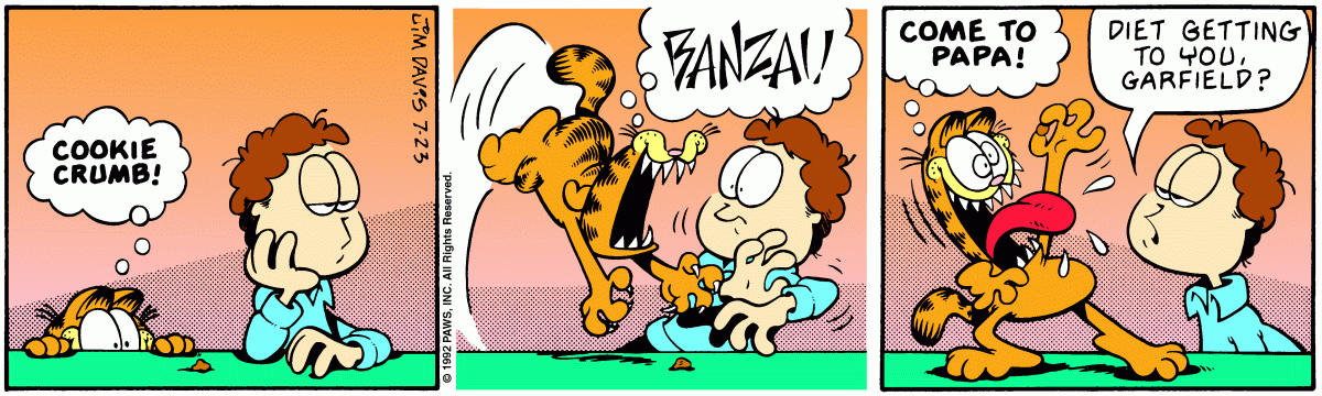 Garfield, July 23, 1992