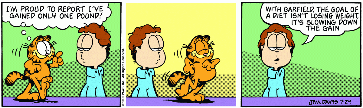 Garfield, July 24, 1992
