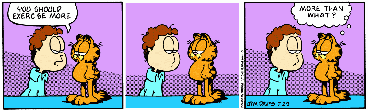 Garfield, July 29, 1992