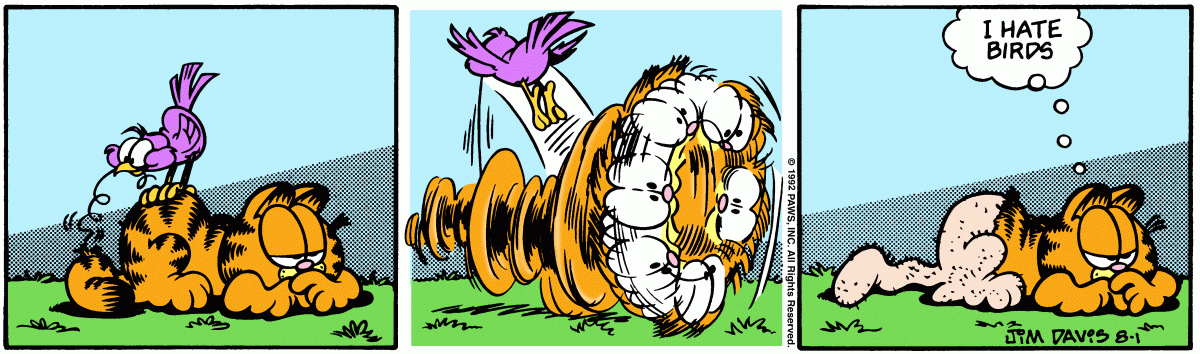Garfield, August 1, 1992