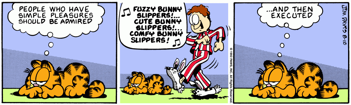 Garfield, August 10, 1992