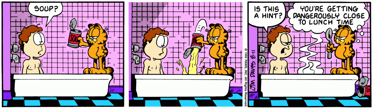Garfield, August 11, 1992