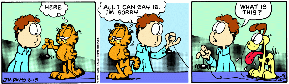 Garfield, August 15, 1992