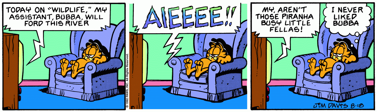 Garfield, August 18, 1992
