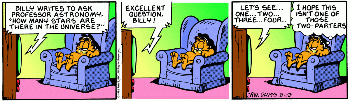 Garfield, August 19, 1992