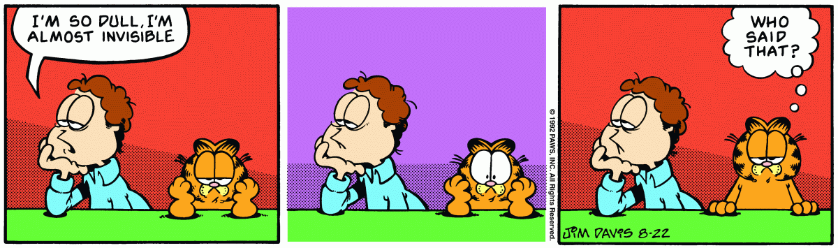 Garfield, August 22, 1992