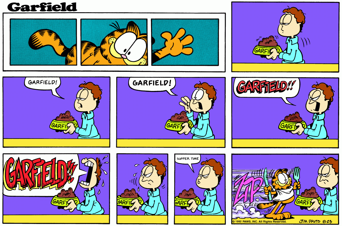 Garfield, August 23, 1992