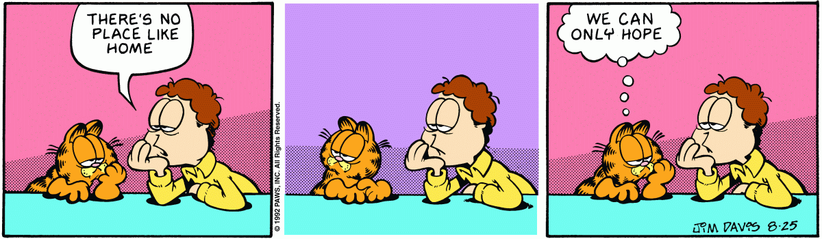Garfield, August 25, 1992