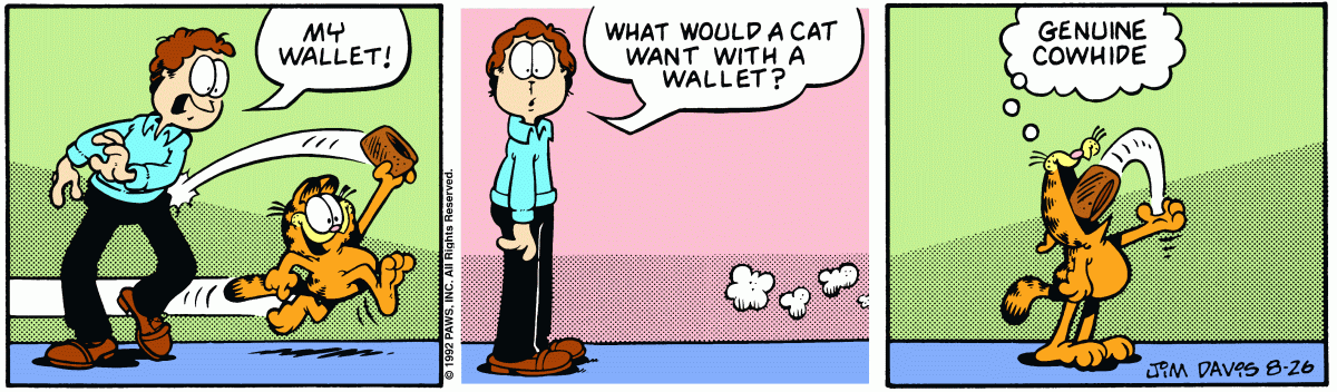 Garfield, August 26, 1992
