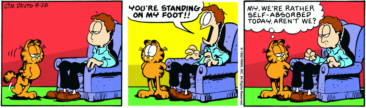 Garfield, August 28, 1992
