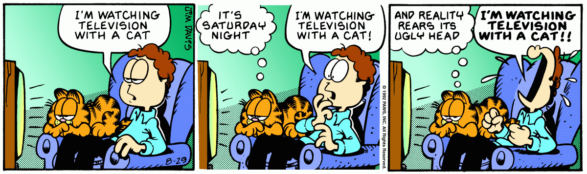 Garfield, August 29, 1992