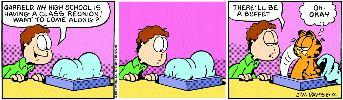 Garfield, August 31, 1992