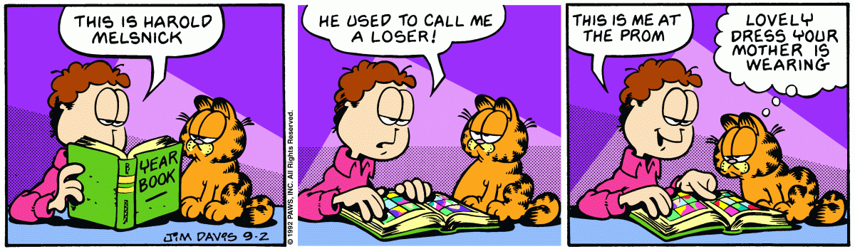 Garfield, September 2, 1992