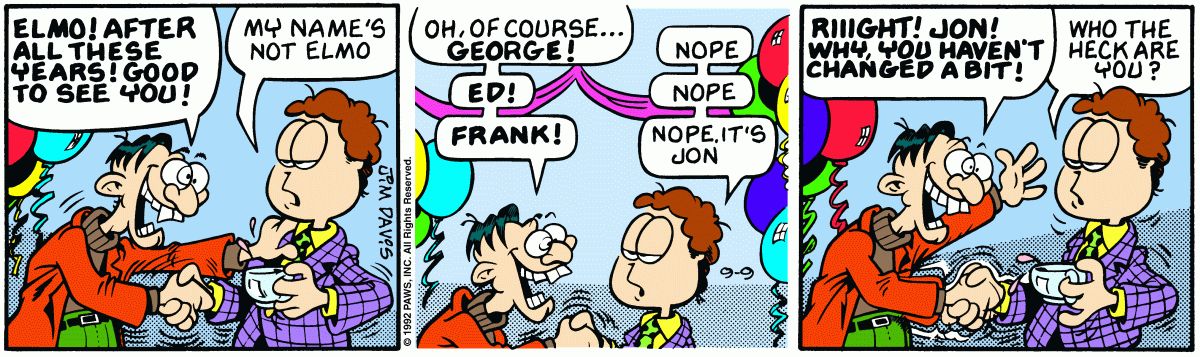 Garfield, September 9, 1992