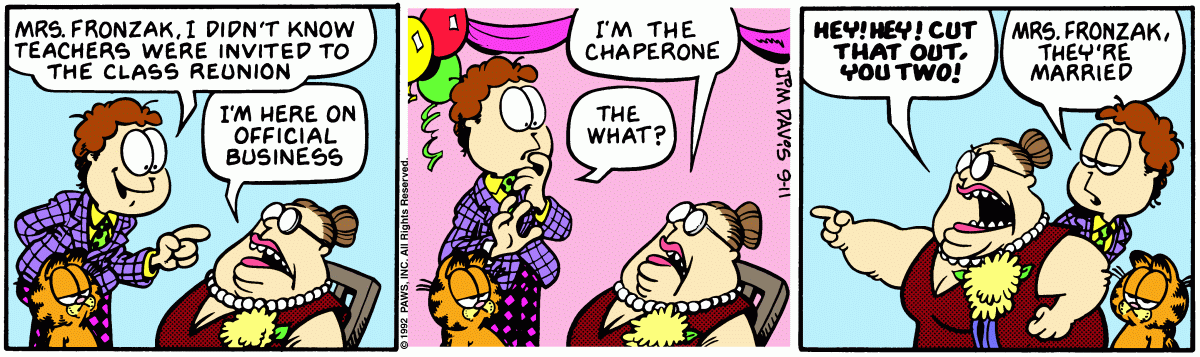 Garfield, September 11, 1992