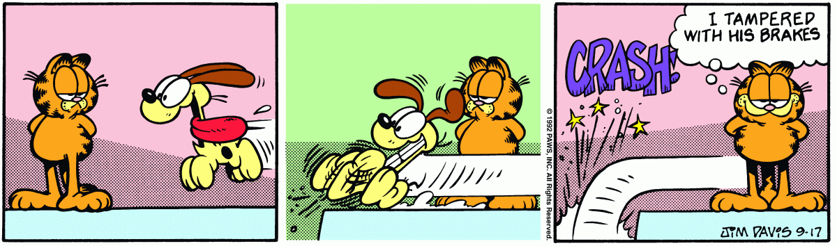 Garfield, September 17, 1992