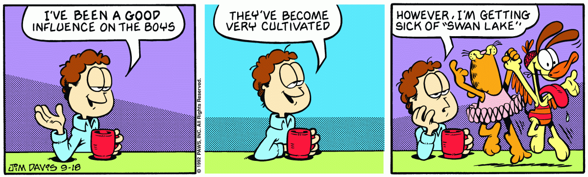 Garfield, September 18, 1992
