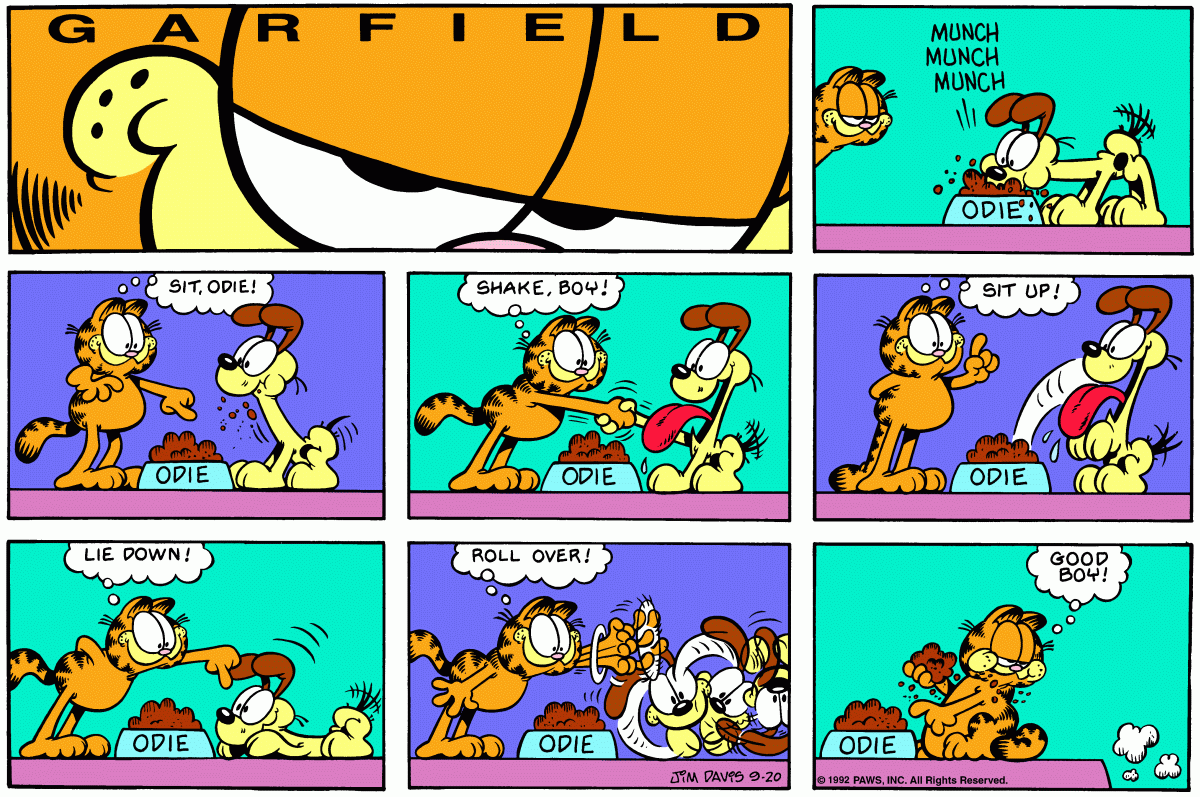 Garfield, September 20, 1992