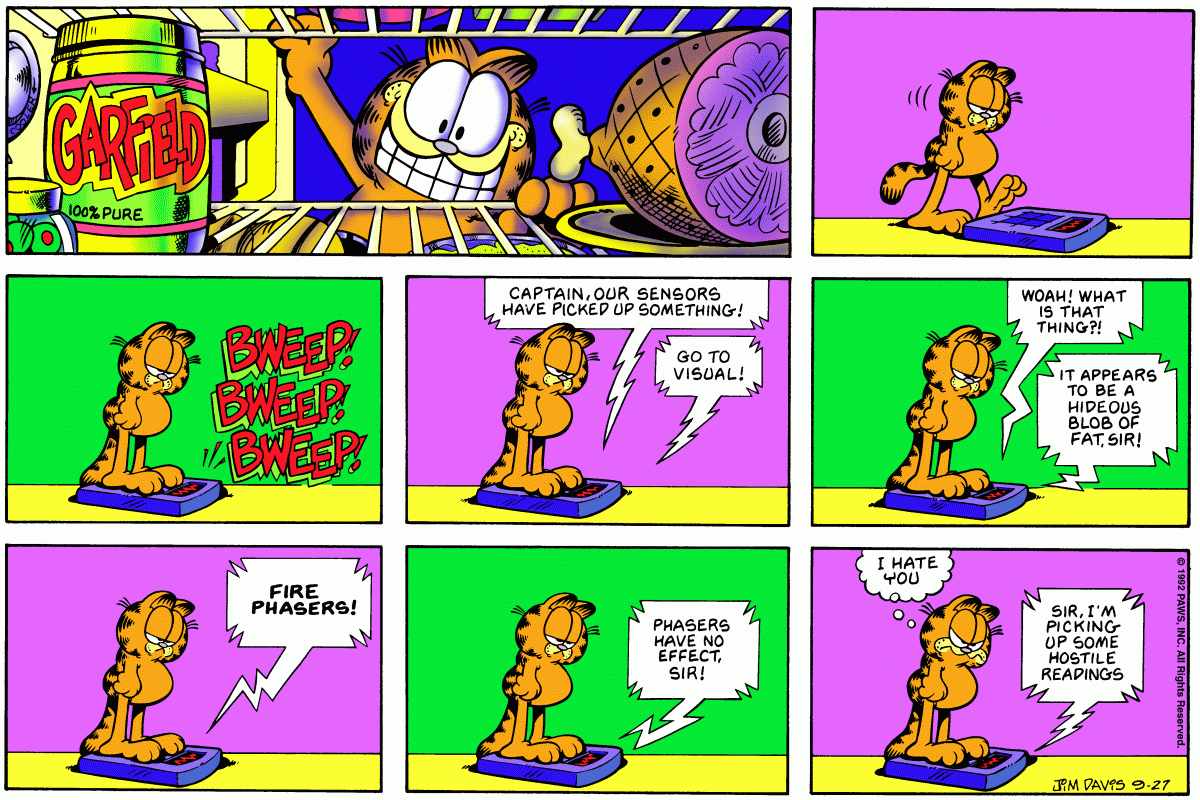 Garfield, September 27, 1992