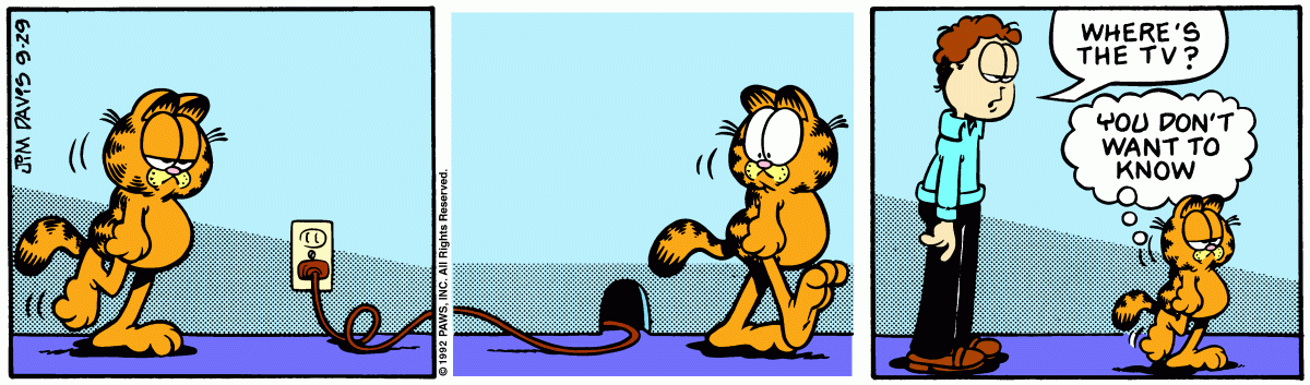 Garfield, September 29, 1992