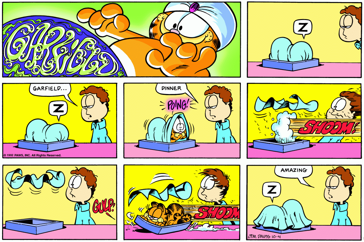 Garfield, October 4, 1992
