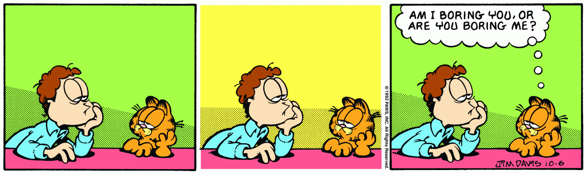 Garfield, October 6, 1992
