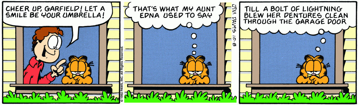 Garfield, October 8, 1992