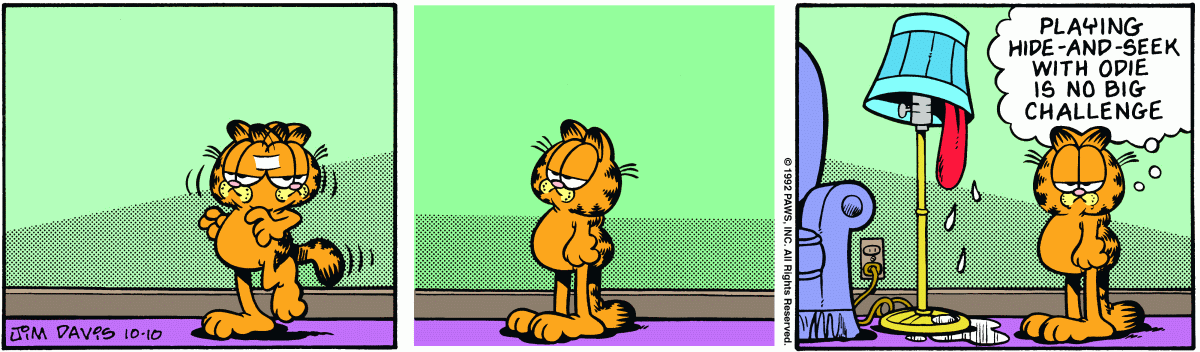 Garfield, October 10, 1992