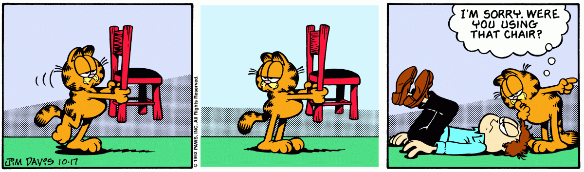 Garfield, October 17, 1992